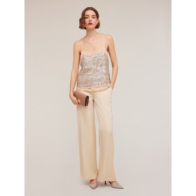 Top en tissu entièrement à paillettes et georgette avec doublure intérieure MOTIVI
