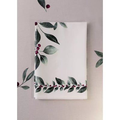 Serviettes de table en coton imprimé fleuri MANGO HOME