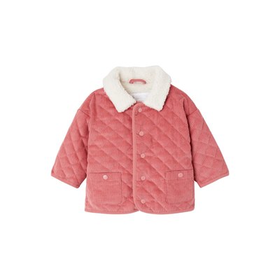 Veste velours matelassée doublée sherpa ENJOY UNIVERSITY VERTBAUDET