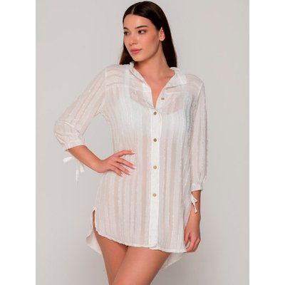 Robe estivale chemise manches longues PRAISE LUNA SPLENDIDA