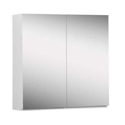 Armoire de toilette 60cm double porte blanc double miroir WILL MOB IN