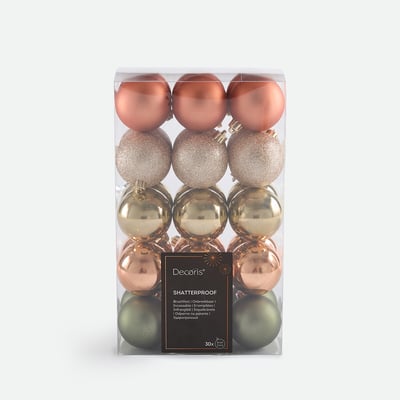 Coffret de 30 boules de Noël, CASPAR LA REDOUTE INTERIEURS
