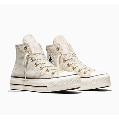 Baskets CHUCK TAYLOR ALL STAR LIFT HI MARBLE Fil textile TWILL CONVERSE