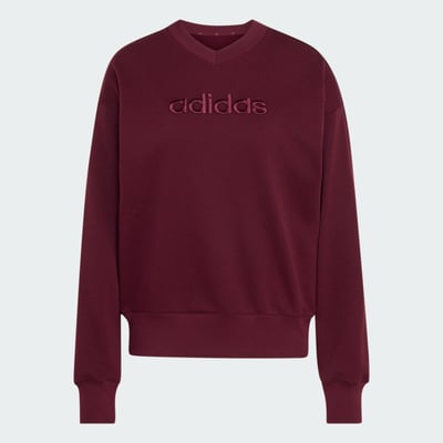 Sweat-Shirt Col V Satin Seasonal Essentials Sweat-Shirt Col V Satin Seasonal Essentials ADIDAS SPORTSWEAR