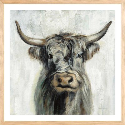 Affiche Vache highland aquarelle HEXOA