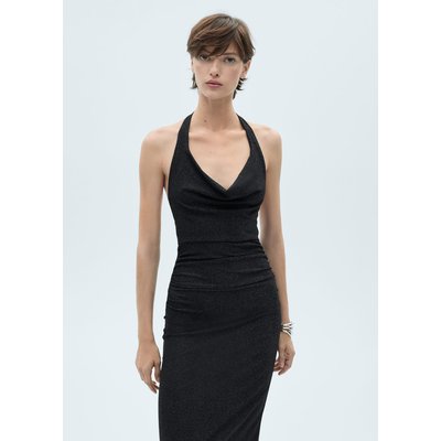 Robe noire col benitier 2025