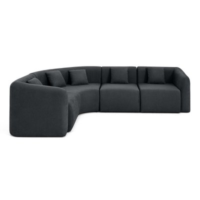 Canapé d'Angle réversible en Tissu 5 places - IKARE LISA DESIGN