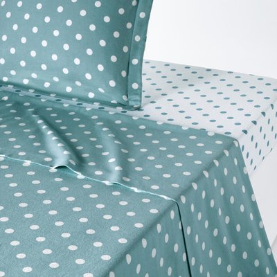 Laken in flanel met stippenprint, Clarisse LA REDOUTE INTERIEURS