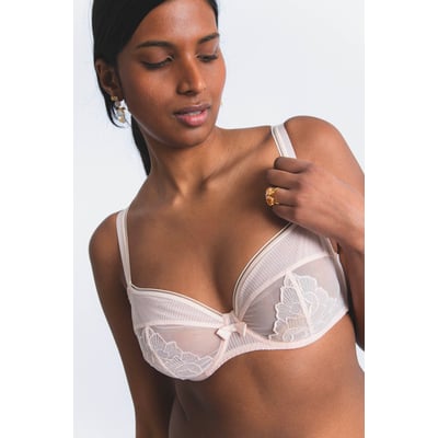 Soutien-gorge corbeille grande taille en broderie INTUITION MAISON LEJABY