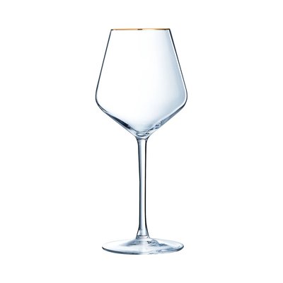 4 verres à pied 47 cl Ultime Bord Or - Cristal d'Arques CRISTAL D ARQUES