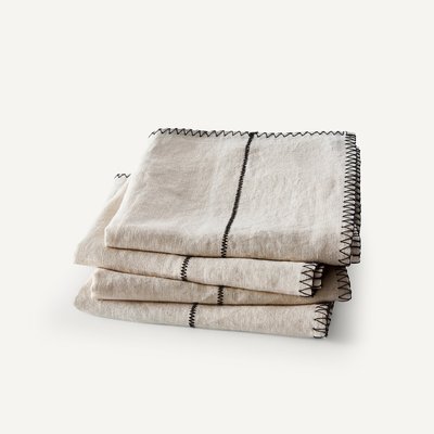 Lot de 4 serviettes en lin, Tojos AM.PM