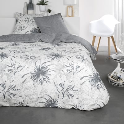 Parure de lit 2 personnes imprimé floral coton SUNSHINE KAIS TODAY