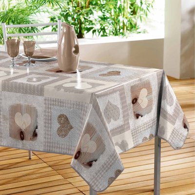 Nappe rectangulaire "Coeurs" DOUCEUR D'INTÉRIEUR