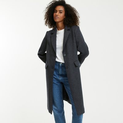 Manteau en drap de laine mélangée LA REDOUTE COLLECTIONS