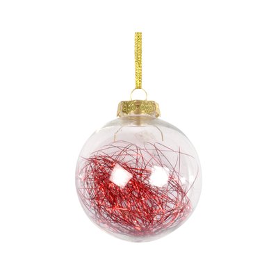 1 boule de noel cheveux d'anges DOUCEUR D'INTÉRIEUR