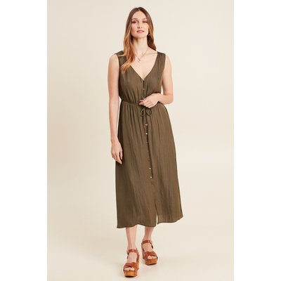 Robe midi évasée satin BREAL