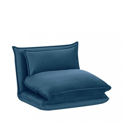 Chauffeuse convertible 1 place en velours - Nala DRAWER