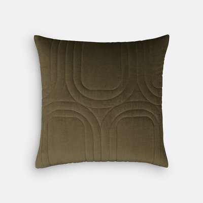 Kissenbezug Honorine, Samt aus Baumwolle, 65 x 65 cm LA REDOUTE INTERIEURS