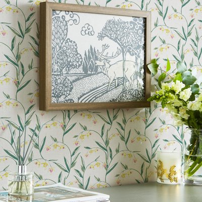 Papier peint fleuri Fuchsia Fulwell LAURA ASHLEY