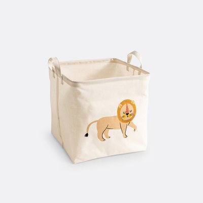 Panier cube motif lion, Junglito LA REDOUTE INTERIEURS