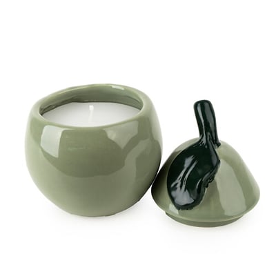Pear Shaped Ceramic Candle in Pear Tree & Bay Leaf Scent SO'HOME