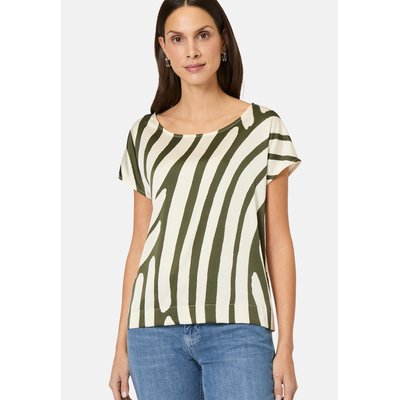 T-shirt en satin avec imprimé ZERO
