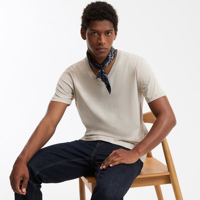 T-shirt col V manches courtes LA REDOUTE COLLECTIONS