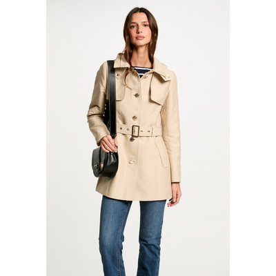 Trench mi-long ceinturé MORGAN