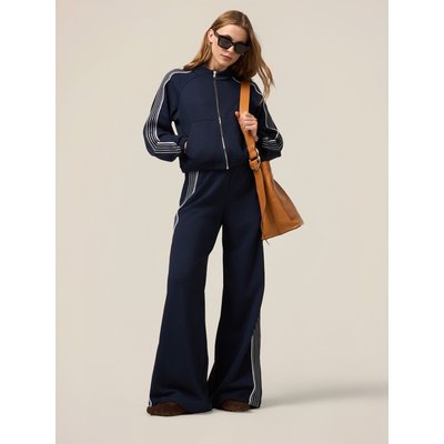 Pantalon palazzo réalisé en molleton de coton mélangé OLTRE