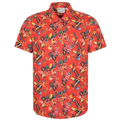 Chemise ample manches courtes motif/style feuilles tropicales TROPICAL MOUNTAIN WAREHOUSE