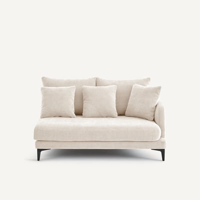 Demi-canapé 2 places en polyester et coton, MODERNISTE EMMANUEL GALLINA X AM.PM