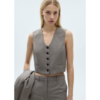 Gilet costume crop MANGO