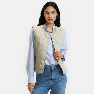 Doudoune sans manches, pressionnée LA REDOUTE COLLECTIONS