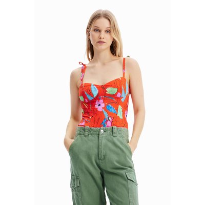 Body corset bretelles tropical DESIGUAL