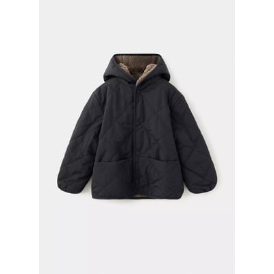 Anorak matelassé imitation fourrure MANGO BABY