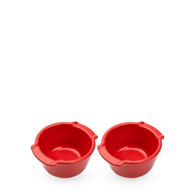 Duo de ramequins en céramique 20cl, Rouge Appolia PEUGEOT