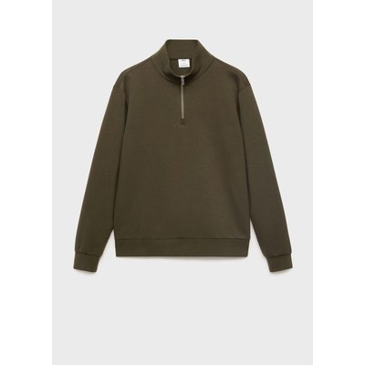 Sweat coton regular-fit à zip MANGO MAN