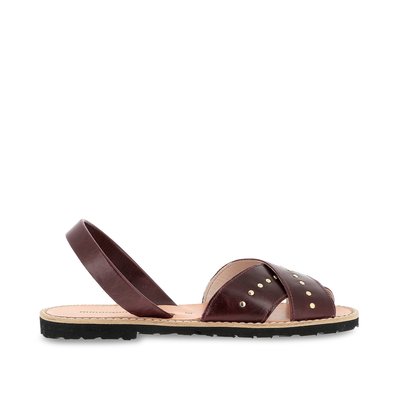 Sandales plates en cuir AVARCA ROCK UNISEX MINORQUINES