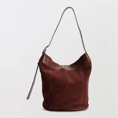 Sac seau en cuir MONOPRIX