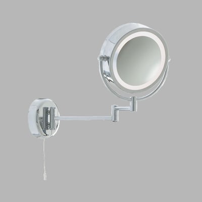 Illuminated Bathroom Mirror with Adjustable Swing Arm SO'HOME