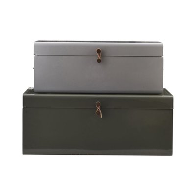 Rangement Metal Gris/Vert HOUSE DOCTOR