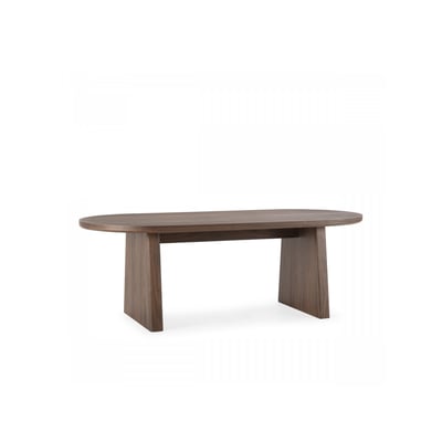 Table à manger ovale 220 cm PABLO placage noyer BOBOCHIC