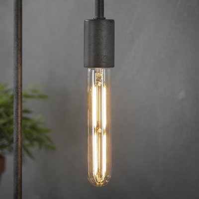 Ampoule tube 18,5 cm ambré LED filament lumière chaude (E27) PIER IMPORT
