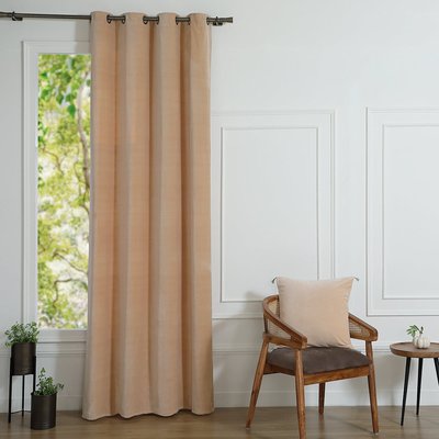Rideau à oeillets velours de coton VELVET FEBRONIE