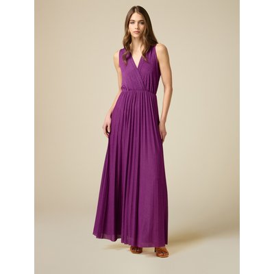 Robe longue plissée en fil textile OLTRE