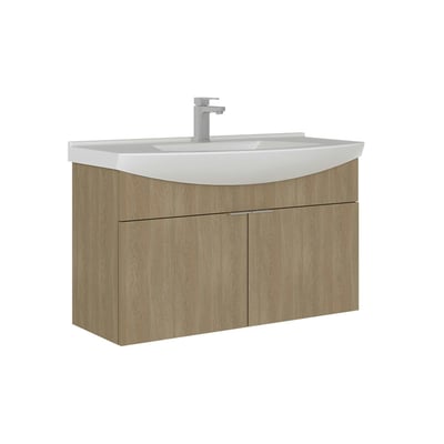 Meuble vasque suspendu 100 cm 2 portes UMI PIER IMPORT