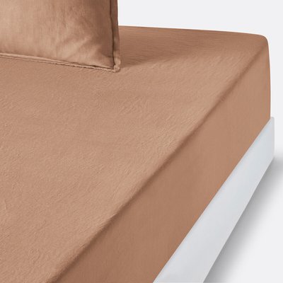 Hoeslaken in gewassen linnen, omslag 35 cm, Linot LA REDOUTE INTERIEURS