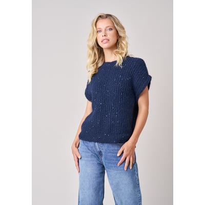 Pull sans manches femme en maille douce SYLBIA DEELUXE