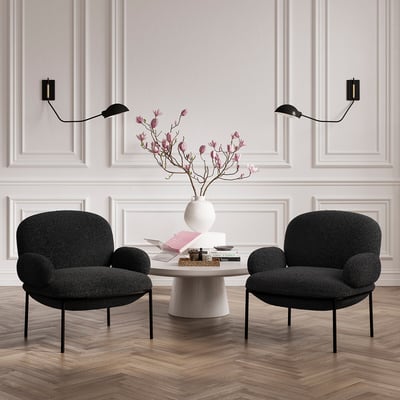 Ainsley Upholstered Accent Chair with Slim Legs ÉDITÉ
