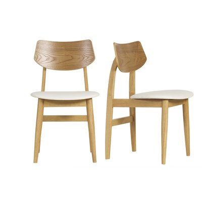 Chaises scandinaves en bois (lot de 2) ELION MILIBOO